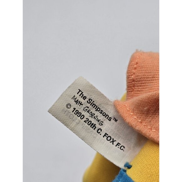 Vintage 1990 Bart Simpson 8.5” Plush Doll Toy Burger King Collectible Vinyl Head - Picture 10 of 12